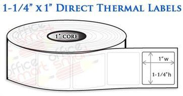 20 Rolls - 1.25x1 Direct Thermal Labels for Zebra GC420d GC420t GK420d GK420t GX420d GX420t LP2824 LP2422 TLP2824... N2