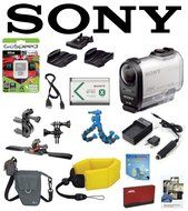 Sony FDR-X1000V/W w/ Action Pro Series All-In-1 Bike Kit, Battery, Flexpod, LowePro Case, Floating Strap, 32GB... N2