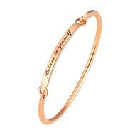 AutumnFall Women&#039;s Swarovski Crystal Accented Gold-Tone and Black Bangle Watch with Bracelet Set (609GB) N10