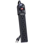 CyberPower CSB6012MP10 Surge Protector 6-Outlets 12-Ft Cord 1200 Joules, 10 Pack N4