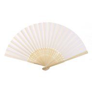 Chinese Folding Fan Retro Hand Fan Wedding Favors (White) N8