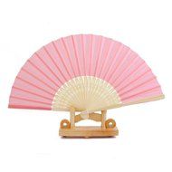 Chinese Folding Fan Retro Hand Fan Wedding Favors (White) N11