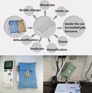 EWALKING Air Purifying Bamboo Charcoal Deodorizer Bag 4 packs*100g for Fridge,Freezers,Closet,Car,Shoes,kitchens...