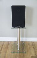 VIVO Premium Universal Floor Speaker Stands Dual Pillar for Surround Sound &amp; Book Shelf Speakers (STAND-SP01S) N4