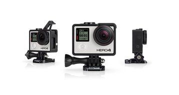 GoPro Hero4 Hero 4 12MP Full HD 4K 30fps 1080p 120fps Built-In Wi-Fi Waterproof Wearable Camera Black Adventure... N82