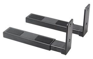 Pyle Universal Speaker Wall Mount, Dual Bracket Stands for Center Channel Speakers N4