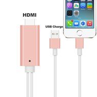 8pin HDMI Adapter AV Cable HDTV AUDIO for iPhone SE/5/5S/6/6S Plus Support HD 1080P Connect TV and Car,6ft(Silver) N13