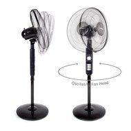 Duronic FN40 White 16 inch Oscillating Pedestal (Stand) Fan with weighted round base