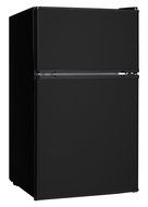 Midea WHD-113FB1 Compact Reversible Double Door Refrigerator and Freezer, 3.1 Cubic Feet, Black N3