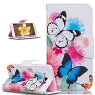 Galaxy J7 2016 Case,Galaxy J7 2016 Cover,ikasus Colorful Painted PU Leather Flip Wallet Pouch Stand Credit Card... N6