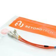 LC to LC Fiber Patch Cable Multimode Duplex - 20m (65ft) - 62.5/125 OM1 - Beyondtech PureOptics Series N19