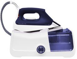 Rowenta DG8430 Pro Precision 1800-Watt Steam Iron Station Stainless Steel Soleplate, 400-Hole, Purple