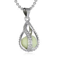 New Fashion Teardrop Magic Fairy Glow In The Dark Pendant Necklace Chain Jewelry