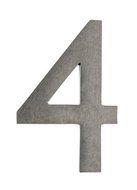 Architectural Mailboxes 3582APA-4 4 in. Brass Floating House Number 4, Antique Pewter by ARCHITECTURAL MAILBOXES