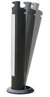 SPT SF-1523 Reclinable Tower Fan with Ionizer, Black and Silver N3