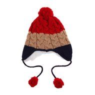 Baby Toddler Winter Beanie Warm Hat Hooded Scarf Earflap Knitted Cap Girls Boys N13