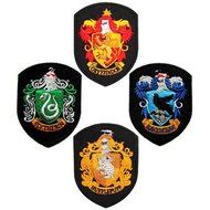 4 of Harry Potter Gryffindor Slytherin Ravenclaw Hufflepuff Hogwarts Movie Embroidered Iron on Patch