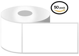 1 Inch Core - 2.25 x 4 Zebra Compatible Direct Thermal Labels 50 Rolls for Zebra Desktop Printer GC420d GC420t...
