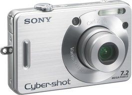 Sony Cybershot DSCW70 7.2MP Digital Camera with 3x Optical Zoom N7