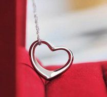 Hot Silver Plated Heart Bib Statement Chain Pendant Necklace Jewelry