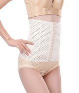 Ursexyly Waist Trainer, Breathable Cincher with Mesh Zipper Steel Boned N5