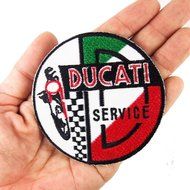 Ducati Service Motorbike Motorsport Motorcycles Biker Vest Jacket T Shirt Sew Iron on Patch. For Collection with...