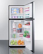 Summit FF1085SS 24" Energy Star Qualified Top Freezer Refrigerator with 9.9 cu. ft. Capacity Frost-Free Operation... N4