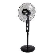 Duronic FN40 White 16 inch Oscillating Pedestal (Stand) Fan with weighted round base N3
