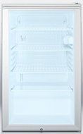 Summit SCR450LHH 4.1 Cu. Ft. Stainless Steel Undercounter Compact Refrigerator