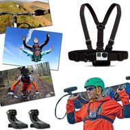 Xtech&reg; WINGSUIT Accessories Kit for GoPro Hero 4 3+ 3 2 1 Hero4 Hero3 Hero2, Hero 4 Silver, Hero 4 Black, Hero... N2