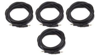 Monoprice 100647 50' 3.5mm Stereo Plug/Plug M/M Cable, Black N19