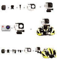Waterproof Sports Camera, WIFi Outdoor Sports HD DV Smallest Screen Mini Action Video Camera 1080P 150 Degree... N4