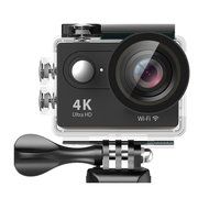 EKEN H9 Wifi Waterproof Action Camera 4K25fps with 2 Batteries + Selfie Stick + Charging Dock (Black)