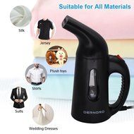 Dernord Mini Steamer Fast Heat-up Travel Garment Steamer 140ml Capacity Wrinkle Remover Perfect Home Handheld... N2