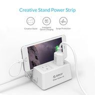 ORICO Charging Stand Surge Protector with 5 USB Ports and 2 AC Outlets Built in 5 Feet Cord Power Strip N13