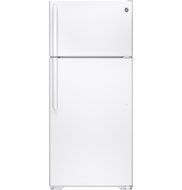 Ge REFRIGERATORS 2480950 15.5 Cu. ft. Top-Freezer Refrigerator, White, Reversible Door Swing N4