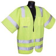 Radians SV83GS5X Class 3 Standard Solid Safety Vest, Green, 5 Extra Large by Radians