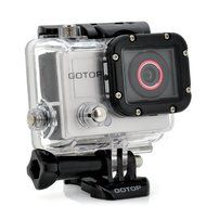 Full HD Sports Camera &quot;GOTOP&quot; - 16MP, 1.5 Inch Screen, 120FPS, 140 Degree Wide Lens, 5 Mounting Accessories N5