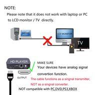 VAlinks(TM) 5 Feet 1.5M Gold HDMI to VGA 3RCA converter adapter cable for HDTV Satellite TV,RGB Component video... N2