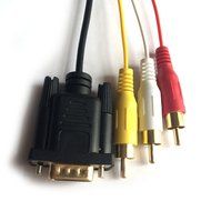 VAlinks(TM) 5 Feet 1.5M Gold HDMI to VGA 3RCA converter adapter cable for HDTV Satellite TV,RGB Component video... N3