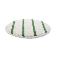 Rubbermaid Commercial FGP26700WH00 Low-Profile 17-Inch Bonnet with Green Scrub Strips, White
