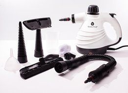Qualitus Cleveland Steamer ETL Listed Handheld Multi-Purpose Pressurized Steam Cleaner &amp; Sanitizing System w/...