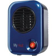 200 Watts Energy MyHeat Personal Mini Ceramic Heater, Overheat Protection, V-0 Safety Plastic, Blue N5