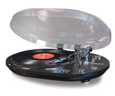 Crosley CR6004A-BK Oval USB Turntable (Black) N2