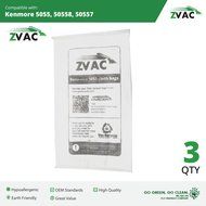 15 Microlined Kenmore Canister Allergen Cloth Vacuum Bag Designed to Fits Kenmore Canister Type C, 5055, 50558... N2