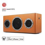 [Apple MFI Certified] GGMM M4 Leather Wireless Wi-Fi/Bluetooth/Multi-Room Play Speaker w/Rechargeable Battery... N13
