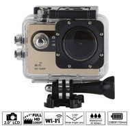 Choice Goods 2.0inch 12MP Wifi 170 Degree Wide Angle FULL HD 1080P Waterproof Sport Action Camera - Gold N4