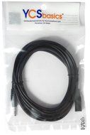 YCS Basics 12 foot 3.5mm male / female 4 conductor (3 ring cable) N3