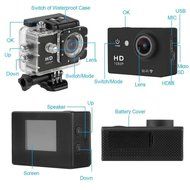 Zxlight&reg;Sports Camera, 2.0 Inch 170 Degree Ultra-wide Angle Lens Full HD 1080p 12MP 98-Feet(30-meter) Waterproof... N6