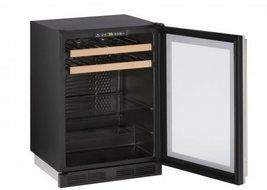 U-Line U1224BEVS00B 5.4 cu. ft. Capacity 24" 1000 Series Freestanding or Built In Full Size Beverage Center in...